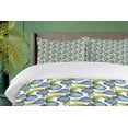 thumbnail image 4 of Botany Duvet Cover Sets, Blueberry Branch Forest Fruits Juicy Vitamin Organic Healthy, Bedding Set with 2 Duvet Covers & 4 Pillowcases, 2 Pack Queen Size, Apple Green Slate Blue, by Ambesonne, 4 of 7