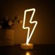 thumbnail image 2 of lampe Au Non En Forme De Foudre Led Alimente Par Batterie/usb Art Blanc Chaud Dcoration De Veilleuse Led Dcoration De Table Pour Salon, Bureau,, 2 of 5