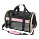 thumbnail image 5 of Transportín de viaje para mascotas, transportín para gatos con correa para el hombro, tamaño 44 x 28 x 28 cm, bolso de hombro Negro Rosa Mixto, 5 of 8