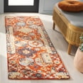 thumbnail image 2 of SAFAVIEH Aspen Joandra Oriental Runner Rug, Rust/Ivory, 2'3" x 7', 2 of 7