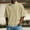 Khaki, variant on Jyeity Half-Zip Mens T Shirts Breathable Casual Solid Color,Short Sleeve Stand Collar Shirts Tops L