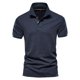 thumbnail image 1 of Nuevos Polos de algodón para hombre, Polo clásico de Color sólido, Polo de manga corta para hombre, Polo informal de negocios Social de alta calidad para hombre, 1 of 5