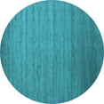thumbnail image 1 of Ahgly Company Indoor Round Abstract Light Blue Contemporary Area Rugs, 6' Round, 1 of 4