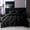 Black, variant on Taicans Duvet Cover Set,4-Piece Bed in a Bag,Pintuck Bedding Set for All Season,Includes Bed Sheets,Duvet Cover & 2 Pillowshams