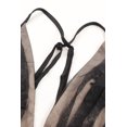 thumbnail image 3 of ABPHQTO Vestido largo de tirantes de espagueti sin espalda en contraste de encaje negro para mujer, 3 of 5