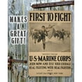thumbnail image 6 of US Marines First to Fight - Vintage US Marine Corps Wall Art, Military Home and Office Decoration, Great Patriotic Decor and Gift, 8x12 Use Indoors or Outdoors Durable Antique Style Metal Sign, 6 of 17