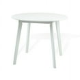 thumbnail image 6 of Dining Room Set of 4 Yumiko Chairs and Round Dining Table Kitchen Modern Solid Wood w/Padded Seat, White Color with Light Gray Cushion, 6 of 6