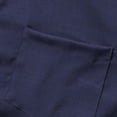 thumbnail image 5 of 100% Cotton Sun Protection Shirts for Men Button Long Sleeve Henley Collar Summer Casual Breathable Outdoor Shirts with Pockets Navy S, 5 of 8