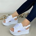 thumbnail image 3 of CNKOO Women Chunky Platform Sandals Excellent Durability For Women  37 Black, 3 of 5