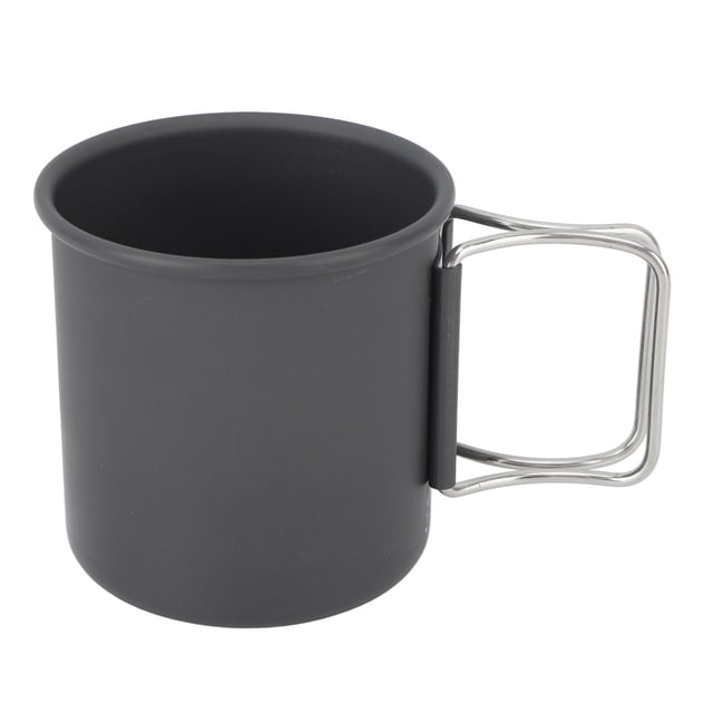 Taza de camping con mango plegable Taza de camping portátil de acero inoxidable para acampar Picnic Senderismo Viajes YUNYI BRAND Deportes