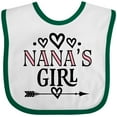 thumbnail image 3 of Inktastic Nana Girl Granddaughter Girls Baby Bib, 3 of 4
