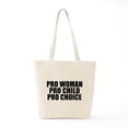 thumbnail image 6 of CafePress - Pro Choice Woman - Unisex Canvas Tote Bag, Beige, 1-Piece, 6 of 7