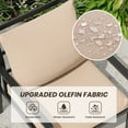 thumbnail image 4 of MAYEERTY Luxury Beige Metal Outdoor Furniture Set: 2 Single Chairs, 1 Double Loveseat, 1 Table, 4 of 6