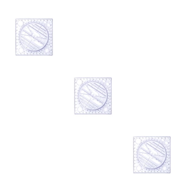 Naiovety Regla giratoria multifunción Plantilla de construcción de artesanías de bricolaje Reglas de dispositivo de medición de dibujo circular Azul Type1 NO1 Naiovety CBP212759