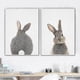 thumbnail image 2 of Rabbit Rabbit Tail Wall Art Picture Woodland Animals Canvas - Poster Nursery, 2 of 5