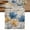Blue, variant on Blue Yellow Tulips Cotton Linen Table Runner for Dining Kitchen, Retro Farmhouse Flower Barn Doors Wooden Wedding Outdoor Party Tablerunners, Dresser Scarf Coffee Tablecloth Runners 13x36 Inches