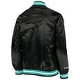 thumbnail image 4 of Youth Mitchell & Ness Black Vancouver Grizzlies Hardwood Classics Satin Raglan Full-Snap Jacket, 4 of 4