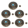 thumbnail image 2 of Remache Azul Turquesa, Botón Trasero De Tornillo Azul Turquesa Decorativo Bronce 5 Juegos De 30 Mm Con Tornillos PH De 4,5 Mm Para Bolso Bolso, 2 of 7