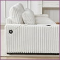thumbnail image 5 of 126-Inch Corduroy L-Shaped Sofa with Cup Holder & USB Ports - Modern Comfort for Living Room, 5 of 17