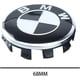 thumbnail image 2 of 4 Uds. Tapas centrales de rueda de coche para tapas centrales de llanta de 68MM accesorios de decoración con forma de insignia central de rueda, negro ER, 2 of 4