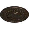 thumbnail image 3 of 33 7/8"OD x 1 3/8"P Dauphine Ceiling Medallion (Fits Canopies up to 13 1/4"), Hand-Painted Stone Hearth Crackle, 3 of 6
