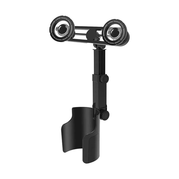 2-in-1 Car Cup Holder Phone Mount 360° Adjustable Expandable Cupholder Expander Phone Holder for Vehicle Desk Treadmill