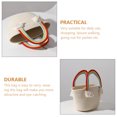 thumbnail image 4 of Bolsa de playa tejida adorable mujer bolso de almacenamiento portátil bolso de almacenamiento de verano Beach Tote, 4 of 4