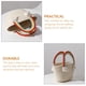 thumbnail image 4 of Bolsa de playa tejida adorable mujer bolso de almacenamiento portátil bolso de almacenamiento de verano Beach Tote, 4 of 4