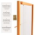 thumbnail image 5 of 6 ft. Tall Premium Japanese Design Wide Window Pane Screen - Honey - 6 Panels, 5 of 6