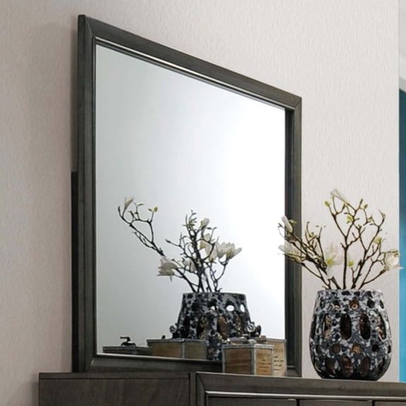 II 45"x35" Mirror, Gray Finish