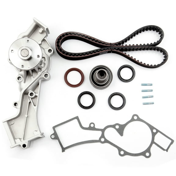 ECCPP New Timing Belt Water Pump Kit Fits 1996-2004 Frontier Xterra Pathfinder Infiniti QX4 3.3L V6 SOHC 12 Valve VG33E VG33ER Engine