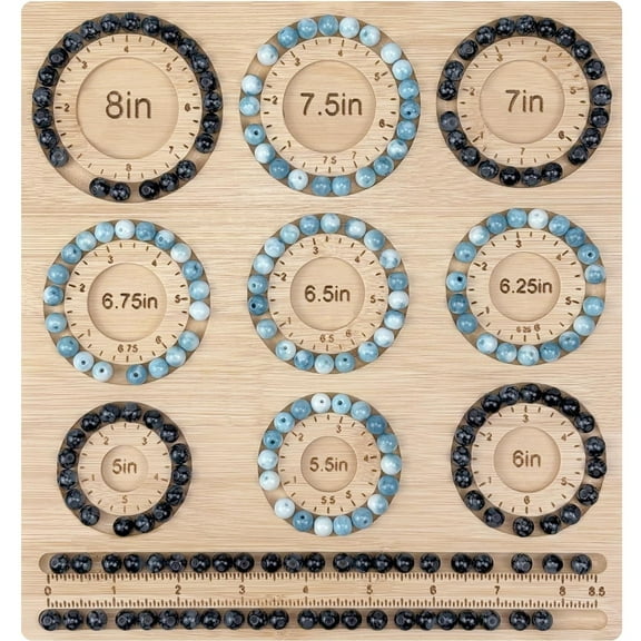 Bead Boards for Jewelry Making, Bamboo Beading Board for Jewelry Bracelet Making, Bracelet Bead Board, Bead Tray 5" to 8", Jewelry Making Supplies