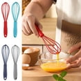 thumbnail image 3 of TUTUnaumb 6-inch Kitchen Mini Silicone Whisks - Mini Whisk Set Egg Beater for Stirring Cooking Baking, Tiny Silicone Balloon Wire Whisk, Milk Frother Kitchen Utensils Gadgets-Blue, 3 of 3