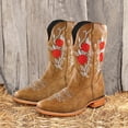 thumbnail image 2 of Women's Cowboy Boots, Western Cowgirl Mid-Calf Pull on Round Toe Embroidered Country Boots with Zipper, 2 of 3