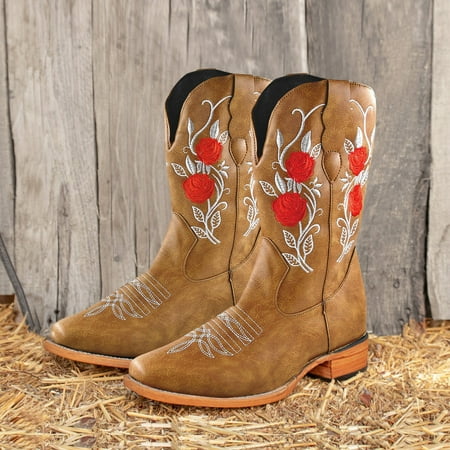 

Ankle Boots Cowboy Boots For Women Cowgirls Boots Embroidered Retro Shoes Ankle Boots