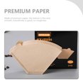 thumbnail image 3 of 100Pcs Coffee Filter Paper Cones Disposable Coffee Filtering Papers Espresso Supplies, 3 of 8