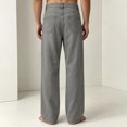 thumbnail image 7 of JTSRKL Mens Vintage Wide Leg Denim Pants Loose Relaxed Fit Classic Solid Color Trousers Retro Streetwear Durable Casual Long Jeans, 7 of 7