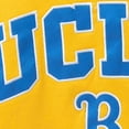 thumbnail image 4 of Men's Colosseum Gold UCLA Bruins Arch & Logo Crew Neck Sweatshirt, 4 of 4