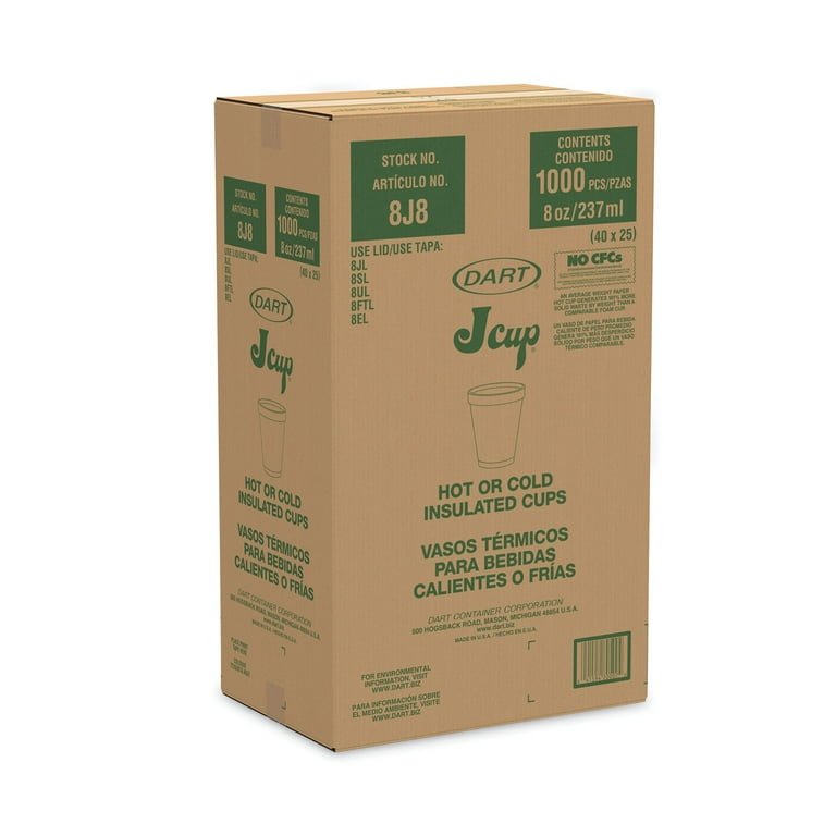 Foam Drink Cups, 8 oz, White, 25/Pack Foam Drink Cups, 8 oz, White, 25/Pack