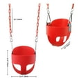 thumbnail image 7 of KINSPORY Toddler Swing Set, 59" Heavy-Duty Coated Iron Chains Baby Swing, High Back Full Bucket Infant Seat with Tree Straps, Backyard Outdoor Indoor, 7 of 7