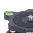 thumbnail image 2 of Tripod Head Leveling Base Camera Leveler Aluminum Alloy 3/8 Inch Thread Precise 3 Bubble Level Triple Wheel Leveler for Macro Panoramic Photography, 2 of 5