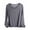 Dark Gray, variant on AherBiu Pajama Tops for Women Long Sleeve V Neck Comfy T Shirts Basic Layer Top Tees Loungewear
