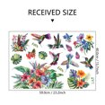 thumbnail image 4 of Adhesivos de pared con plantas tropicales y flores coloridas de colibríes, 4 of 4