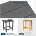 thumbnail image 5 of Towallmark Square HDPE Outdoor Side Table, Durable Adirondack Patio End Table, Weather Resistant & Easy To Assemble, For Beach Porch(Grey), 5 of 7