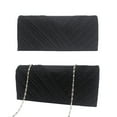thumbnail image 1 of OULII Black Woman Evening Bag Lightweight Fashion Handbag for Night Out Dinner and Wedding, 1 of 6