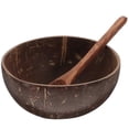 thumbnail image 2 of 1 Set Coconut Shell Cups Hawaiian Theme Party Favors Includes Coconut Bowl Spoon Salad Bowl, 2 of 5