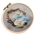 thumbnail image 2 of Kit de de Preimpreso Flores de Trabajo de Costura Sunnimix Kits de bordado para principiantes, 2 of 8