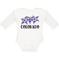 thumbnail image 3 of Inktastic Colorado Columbine Flowers Boys or Girls Long Sleeve Baby Bodysuit, 3 of 5