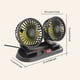 thumbnail image 5 of Scienceny Ventilador de refrigeración de plástico para vehículos, Cable desmontable, alimentación de doble cabeza, ajustable, Interior, Kits de molduras para tableros de automóviles Coche de 12V, 5 of 6
