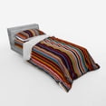 thumbnail image 3 of Ambesonne Abstract Bedding Set 4 Pcs, Vibrant Colors Striped, Queen, Multicolor, 3 of 3